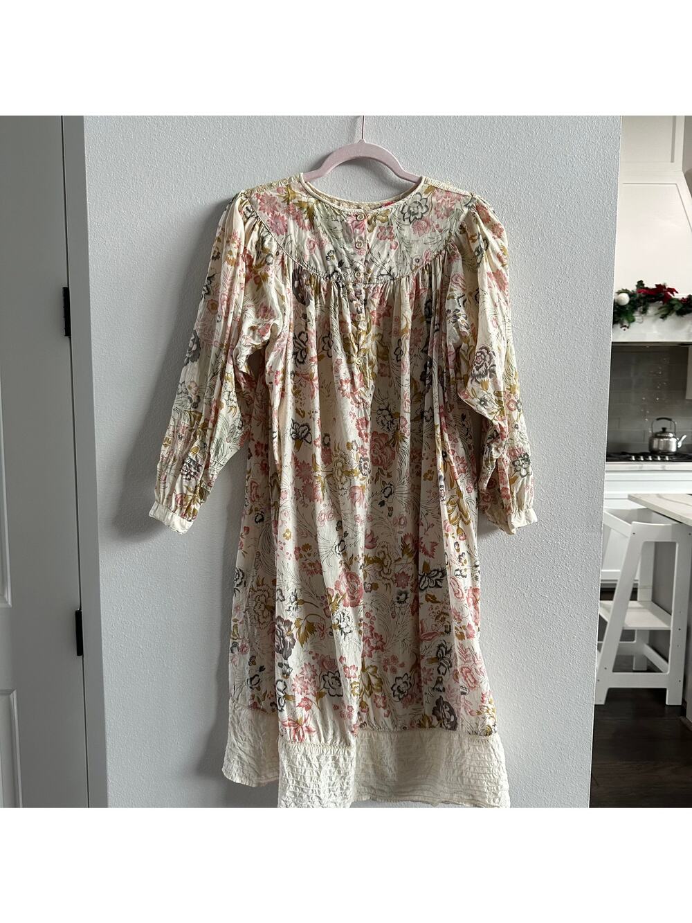 Phool Women's vintage floral embroidered dress Size Medium